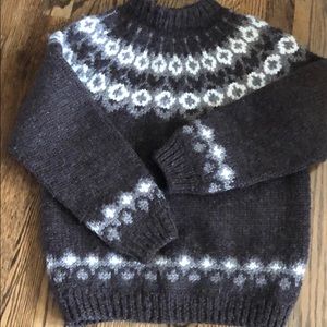 Stunning NEW ZEALAND HANDKNIT “wow” wool fairisle